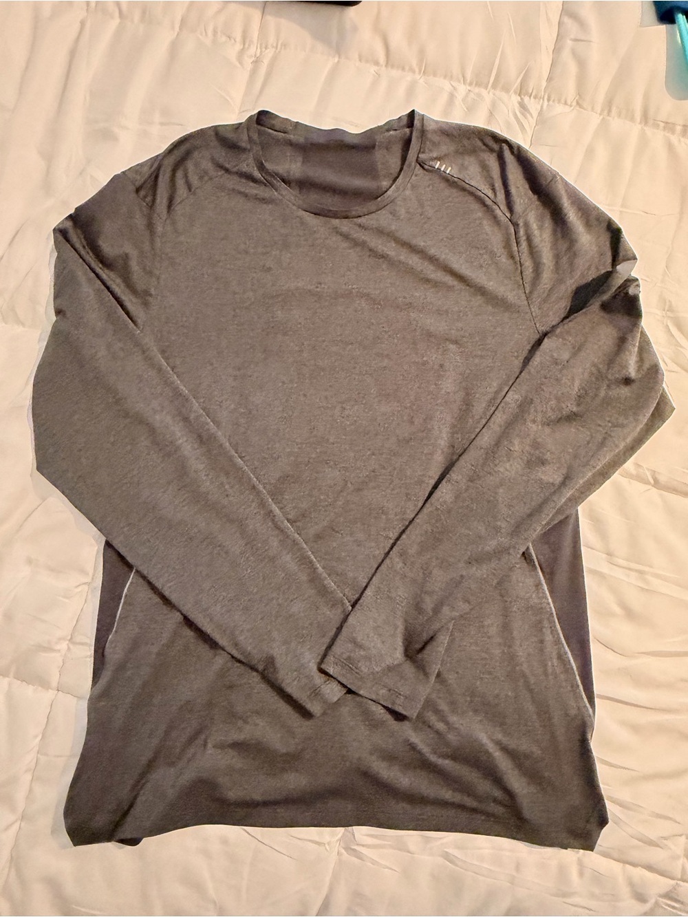 lululemon athletica Men's fast and free Long Sleeve Crew - Dark Gray